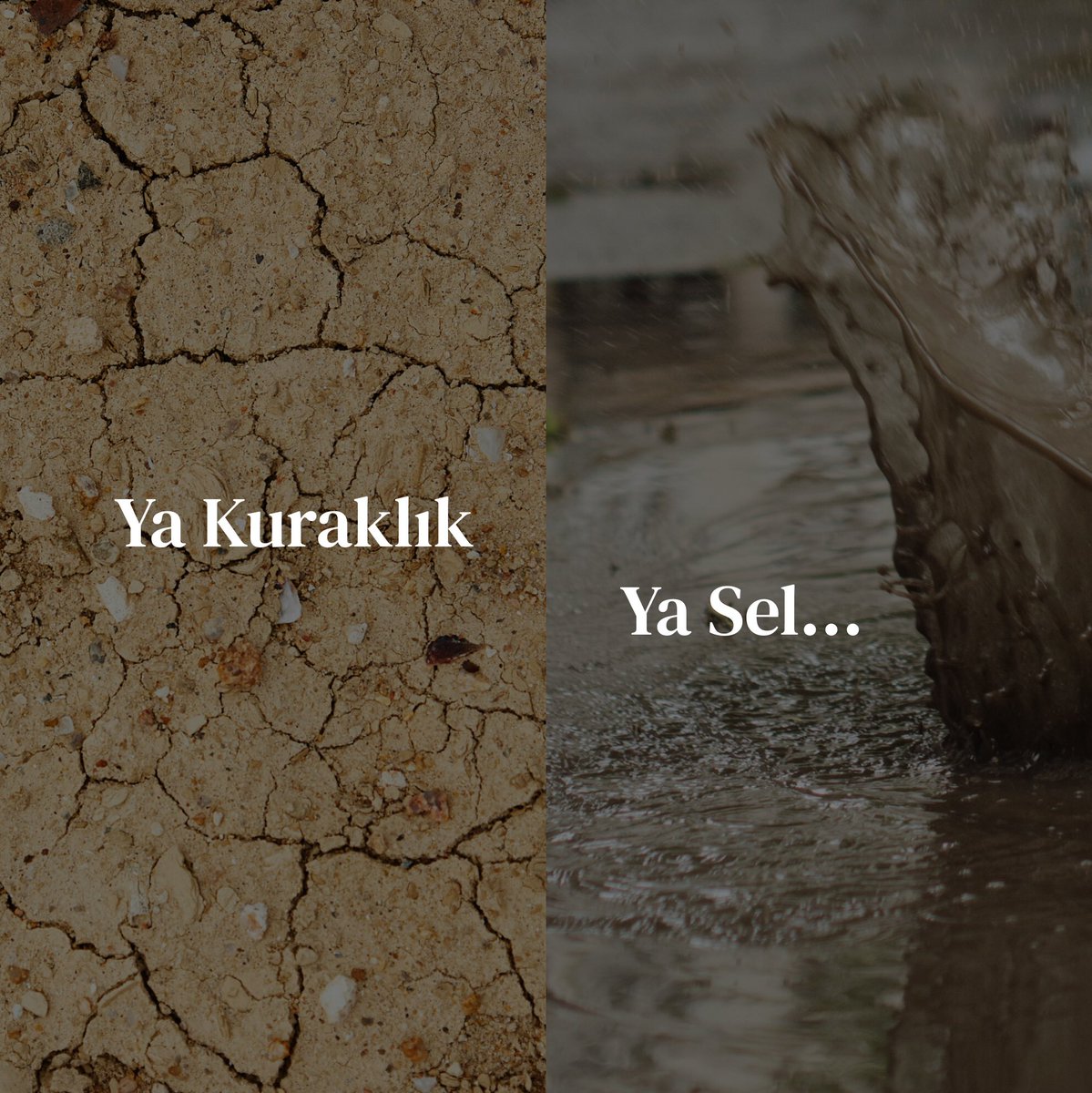 Haftalardır, aylardır beklediğimiz yağmurlar yağmaya başladı.

Ancak doğayı bereketiyle kabul edemiyoruz. Çünkü doğayla uyum halinde yaşamayı bilmeyen, toprağa rant olarak bakan bir şehirciliğin sonuçlarını büyük bir felaket olarak yaşıyoruz.