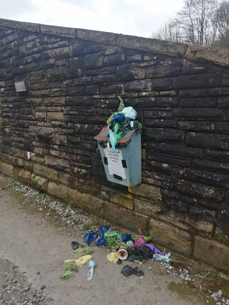 NickLord57's tweet photo. .@CanalRiverTrust What's going on with the doggie poo bins at #Bugsworth ? Not a very pleasant sight at a beautiful tourist spot! https://t.co/AMY6WTroF0