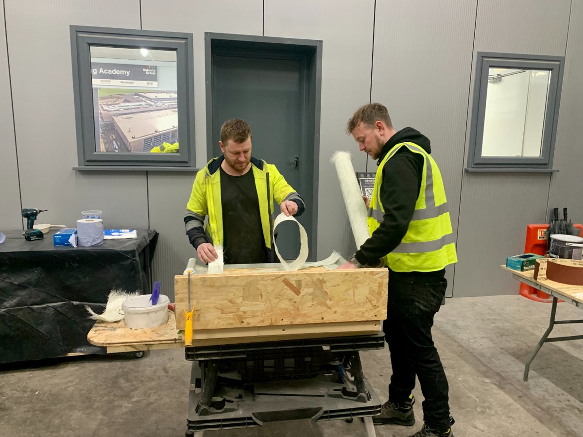 RestecRoofing's tweet photo. Great fun this afternoon with our visitors from the NFRC . First a full factory and facilities tour followed by some hands on experience with a Flexitec training day with Stewart Orton our Senior Field Technician. 💯
#Restecroofing #NFRC #flexitec #flatroofing #liquidroofing https://t.co/rHVTW1Q7P9