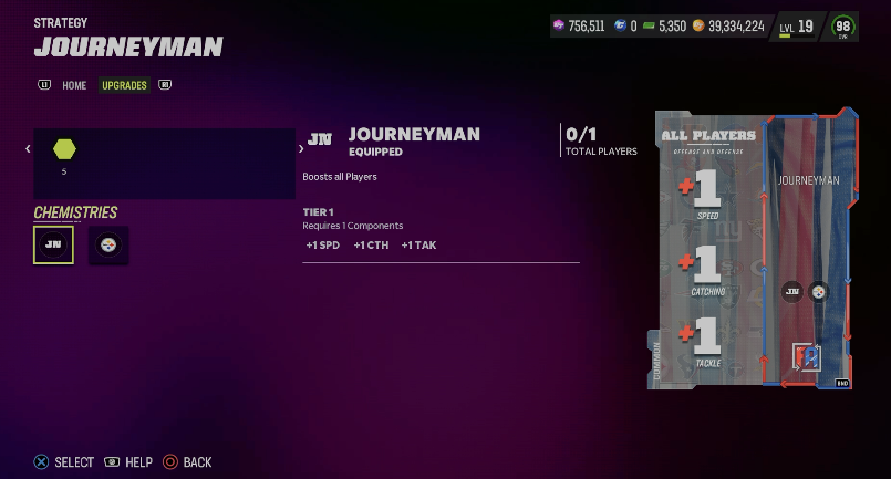 Gutfoxx's tweet photo. Free agent strat item boosts all players a speed. EA mess up or intentional? Also gives you a team chem https://t.co/57PNXISyUM