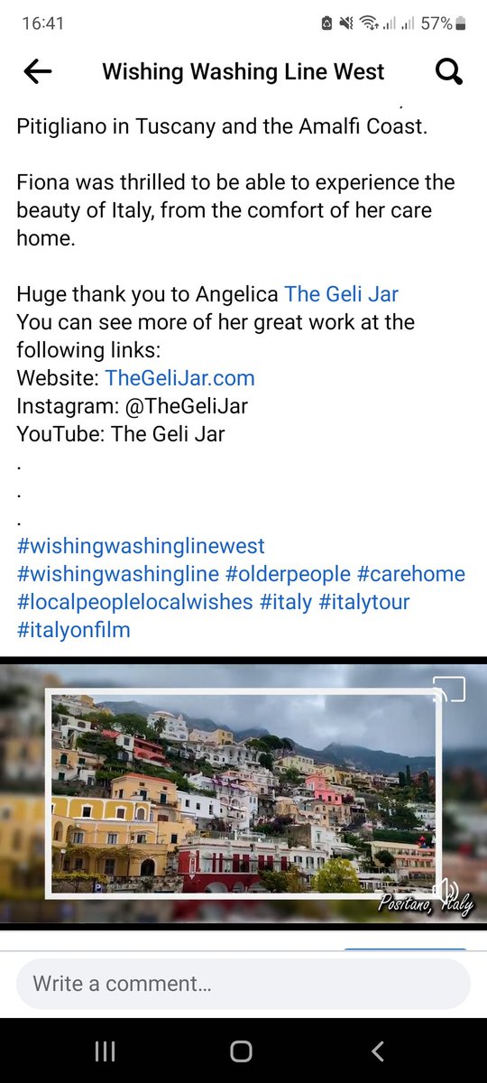 wwlwest's tweet photo. Enjoy this beautiful film, edited by Volunteer video editor Angelica @TheGeliJar, especially for care home resident Fiona, who wanted to tour Italy in a cruise. The snippets were filmed by our Project team, Maya and Nadja. #wwlwest 

https://t.co/XEd5jI5dLX https://t.co/r3eJGPFikb