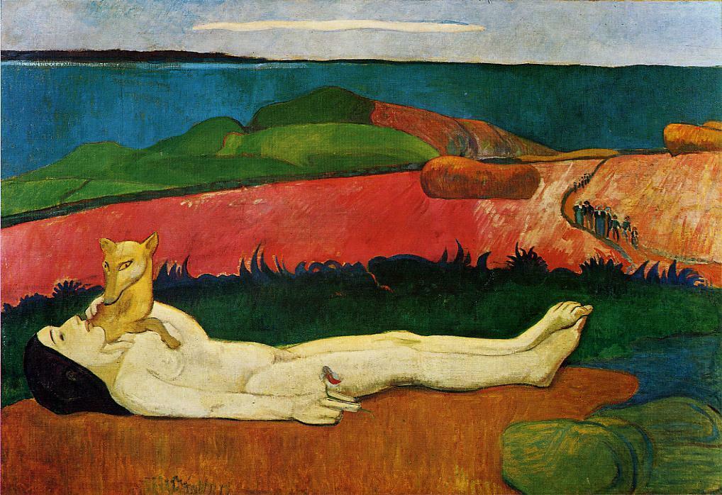 artistgauguin's tweet photo. The loss of virginity (Awakening of spring), 1891 #gauguin #synthetism https://t.co/wiLTEt3aGe https://t.co/J5T0yvceaS