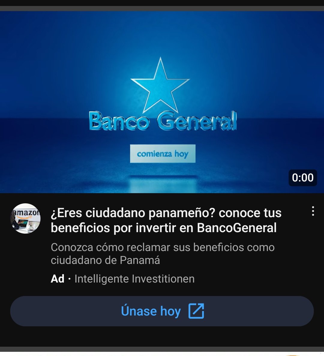 No entiendo como aún continúa saliendo esta publicidad en YouTube y el <a href="/bancogeneral/">Banco General</a> lo permita. Difícil generar confianza para nosotros sus clientes.