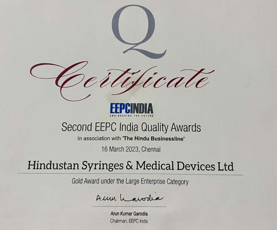 RojerNath's tweet photo. Congratulations to HMD @hmdhealthcare team for winning the Top #Quality #Award of #Gold Category in Large Industry Category by @eepcindia 🎉👏🏻👍🏻😊🍾🥂Teamwork matters #globalcompetitivness https://t.co/XejwBxR5z7