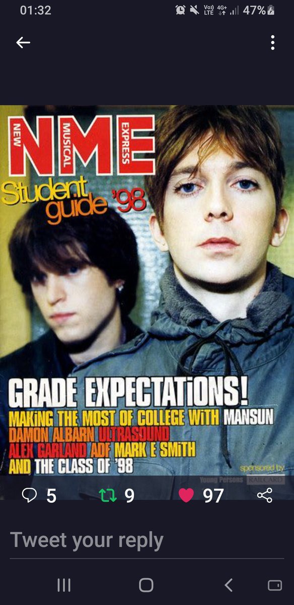 I actually had this magazine, back then! #mansun @mansunband #pauldraper #chad #90s #indie #music ❤