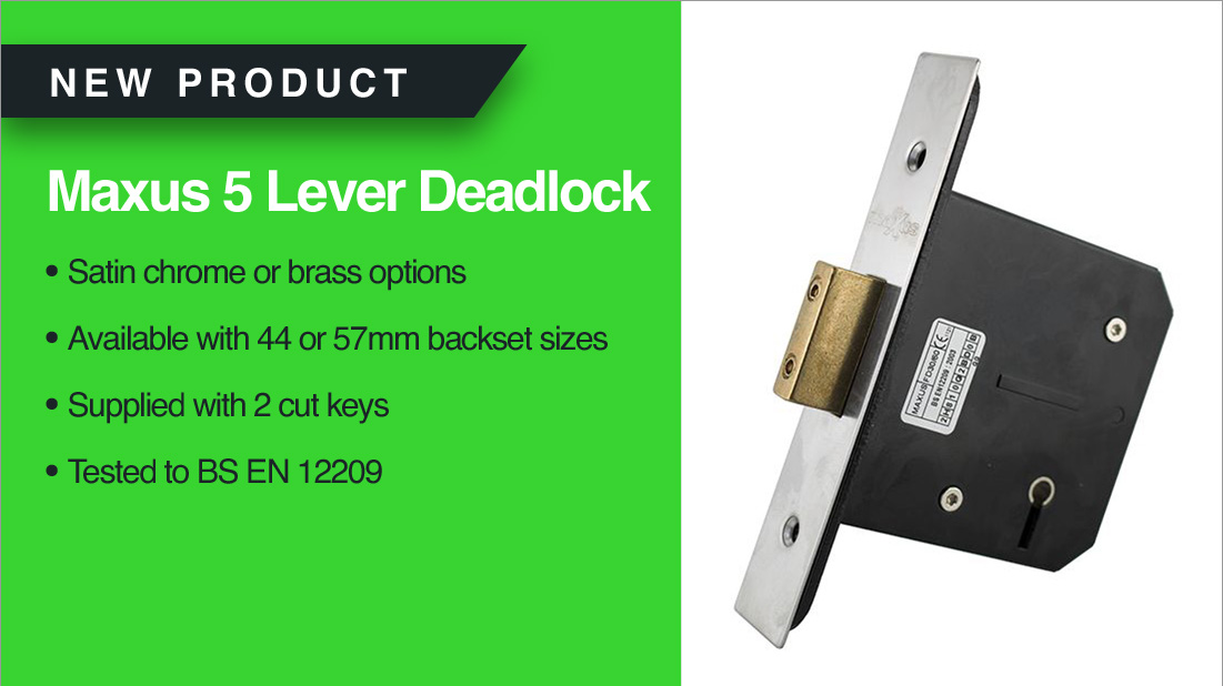DGSupplyline's tweet image. The Maxus 5 Lever Deadlock is now available from our website! It comes in a choice of satin chrome or brass finishes. Also this lock conforms to British security standards.

Check it out here
dgsupplyline.co.uk/product/maxus-…

#newproductdrop💥 #doorhardware #propertymaintenance #locks 🗝