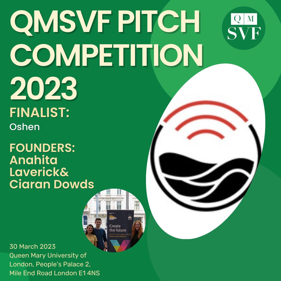 qmsvf's tweet photo. Presenting the sixth of our 8 finalists that will be in attendance on 30th March 2023 6-9 pm at Peoples Palace 2 (Queen Mary Mile End campus)⚡️

Introducing Oshen, founded by Anahita Laverick and Ciaran Dowds!🌊

Register for the event (FREE): https://t.co/ezWwzHJE9j
#event #VC https://t.co/t41QERE2Xn