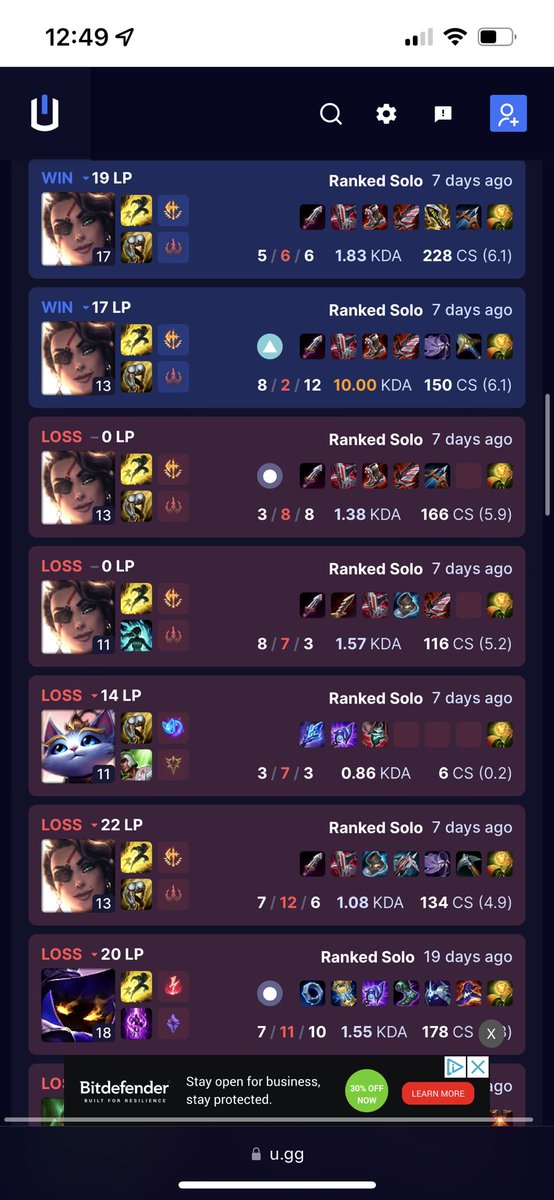 aprrinity's tweet photo. @ISkyI_TwitchTV Longer winstreaks = higher mmr. If you’re in a game where the mmr is higher it decides whether you go up or drop, this is a gold 3 player. He won in a game where there were plats and his gains went up by 2-3, riot isnt out to get you. If you’re good you’ll climb https://t.co/7pVFezuXts