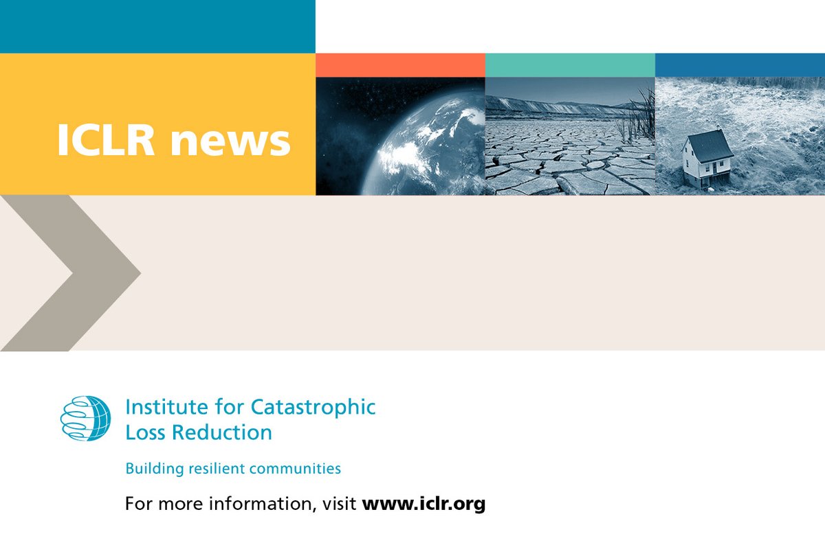 ICLRCanada's tweet photo. ICLR News, a selection of the week’s top natural hazard news, is now available

https://t.co/E172Ugc0XL

#flood #storm #earthquake #wildfire #climatechange #insurance #reinsurance https://t.co/dyxx6DpSFK