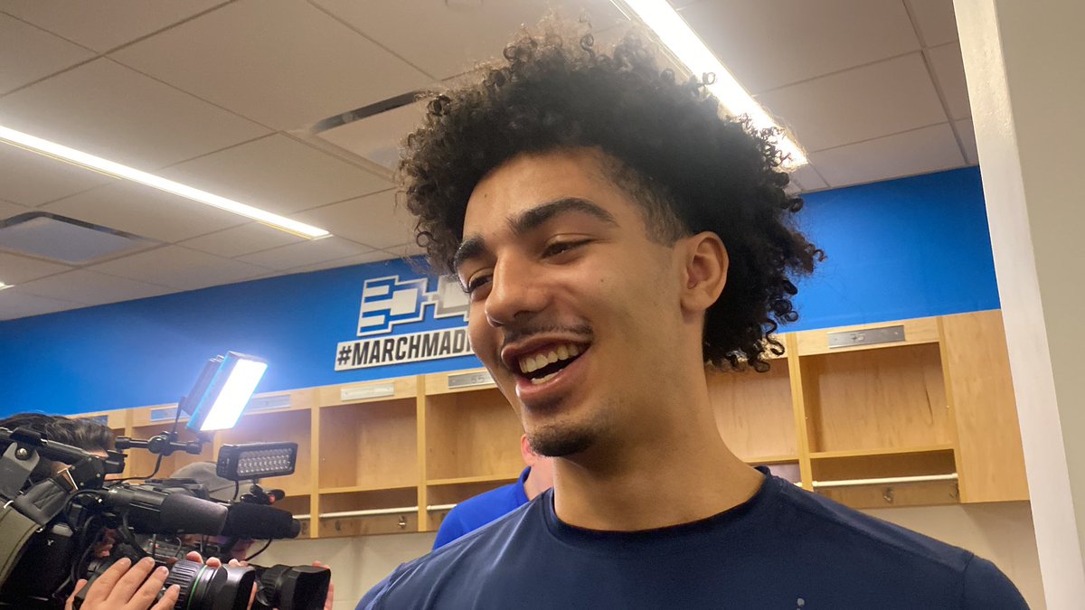 kellyhals's tweet photo. .@officialbshack and I just caught up with Harrison’s Jonah Lucas about Marquette’s success and his excitement for the NCAA Tournament. 

Clips coming soon on @WLFISports https://t.co/YAvSb7zTSG