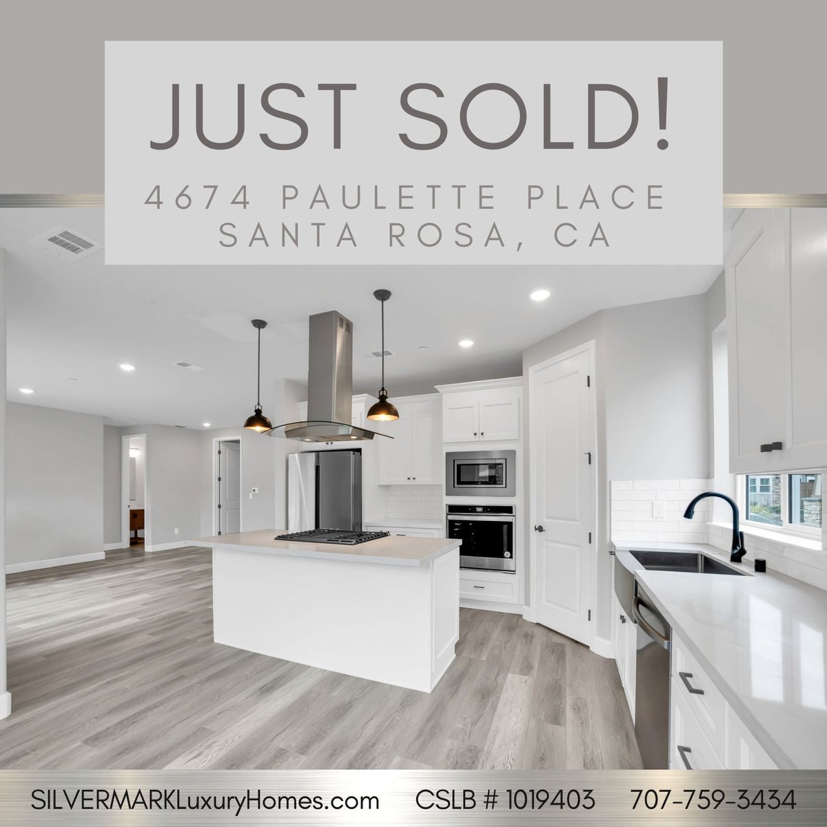 #SOLD!!!
4674 Paulette Place Santa Rosa CA
4 Bedrooms & 3.5 Bathrooms
2,870 SF | 2-story | 3-car garage
BRAND NEW Construction

#justsold #rebuildingSantaRosa #SantaRosaCA #santarosacalifornia #santarosarealestate #markwest #WikiUp #DoneDeal