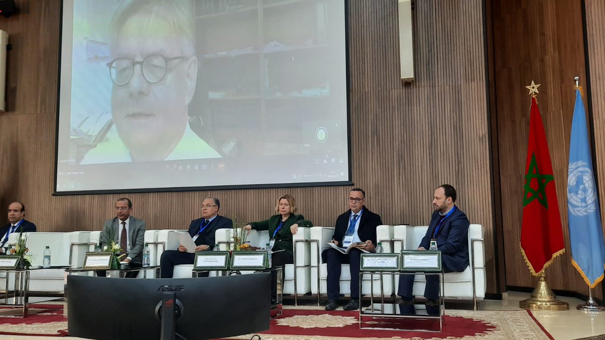 RI_EMAS_'s tweet photo. Retour en images sur la participation de Pr. Hafsa EL Bekri et Pr. SEBTI aux travaux du #colloque #international de Rabat XIVème édition, 2023 sur le thème "#Commerce et #investissement dans un contexte de #crises . https://t.co/R99WIrh5Gl