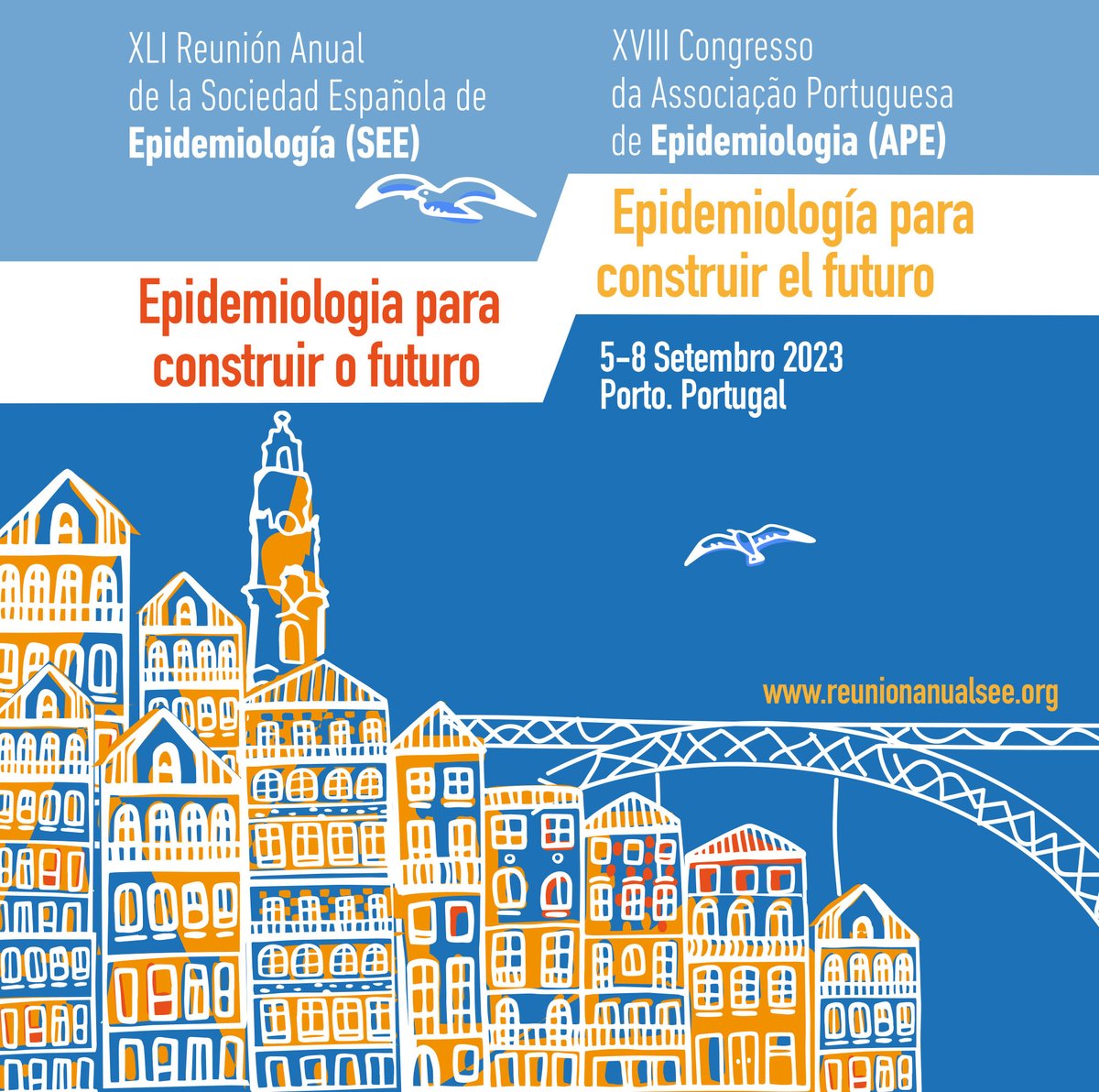 Novo prazo para a submissão de resumos e mesas: 
31 de março.

XLI Reunión Científica SEE - XVIII Congresso APE. 5 a 8 de setembro. Porto, Portugal.

Mais informações: reunionanualsee.org