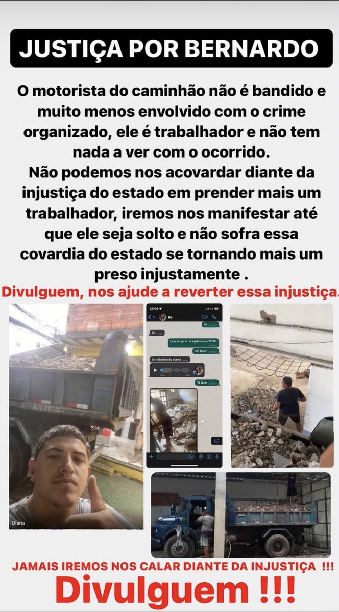 Florzinha_Br's tweet photo. BERNARDO NÃO É TRAFICANTE!!!! vamos subi a # gntttttt compartilha pfv até chegar em alguem q nos ajude  #Bernardonãoétraficante https://t.co/WqR1s0WoZH