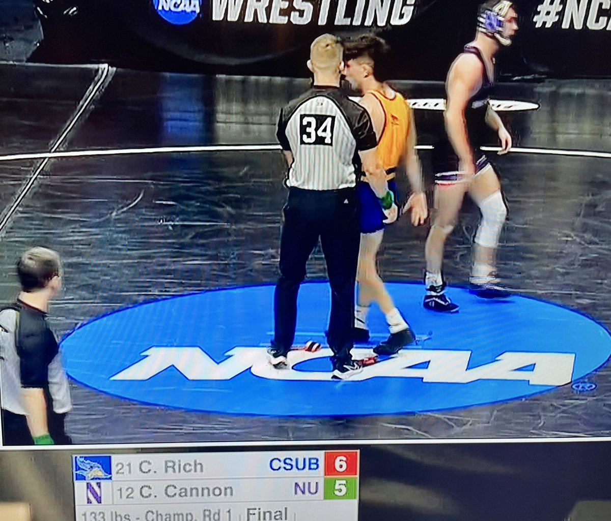 I have never seen so many upsets in round 1 and we are only at 133 lbs… 

Down goes 12 seed Cannon!