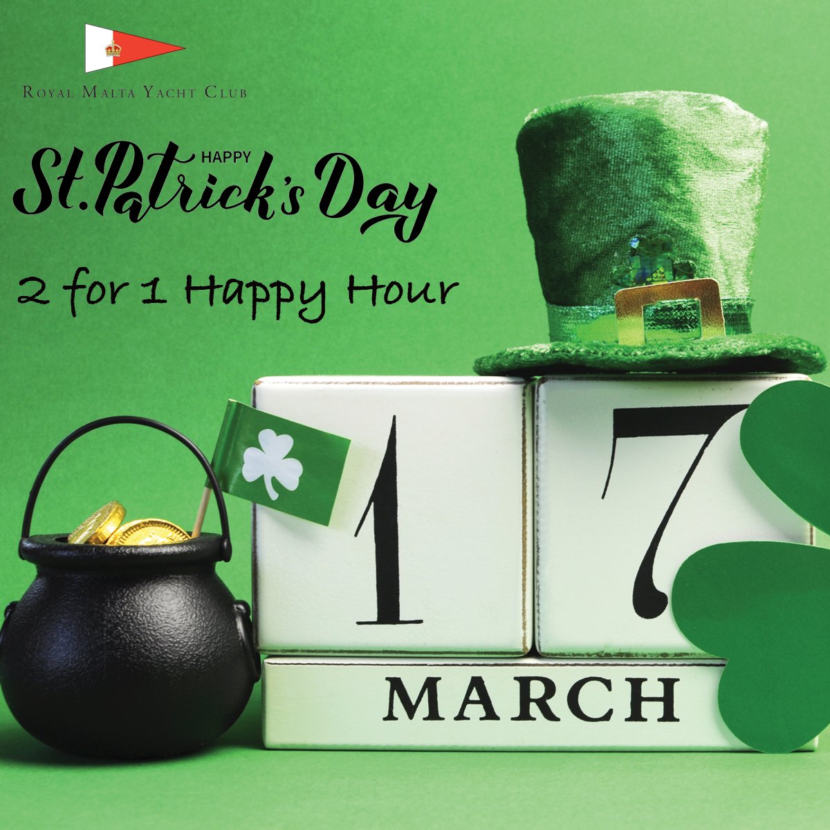 Join us for St Patrick's &amp; Happy Hour - mailchi.mp/1c980907bfc6/2…

#RMYC #YachtClub #YachtClubLife #StPatricksDay2023
