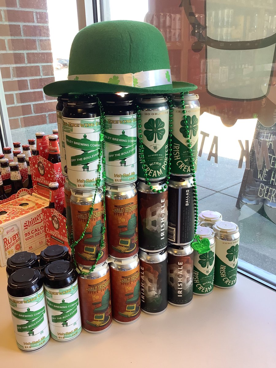 RVABeerMe's tweet photo. defleswinkel: St. Patrick’s Day beers? We got em… #StPatrickDay #cheers https://t.co/fjcYJKG8Lf