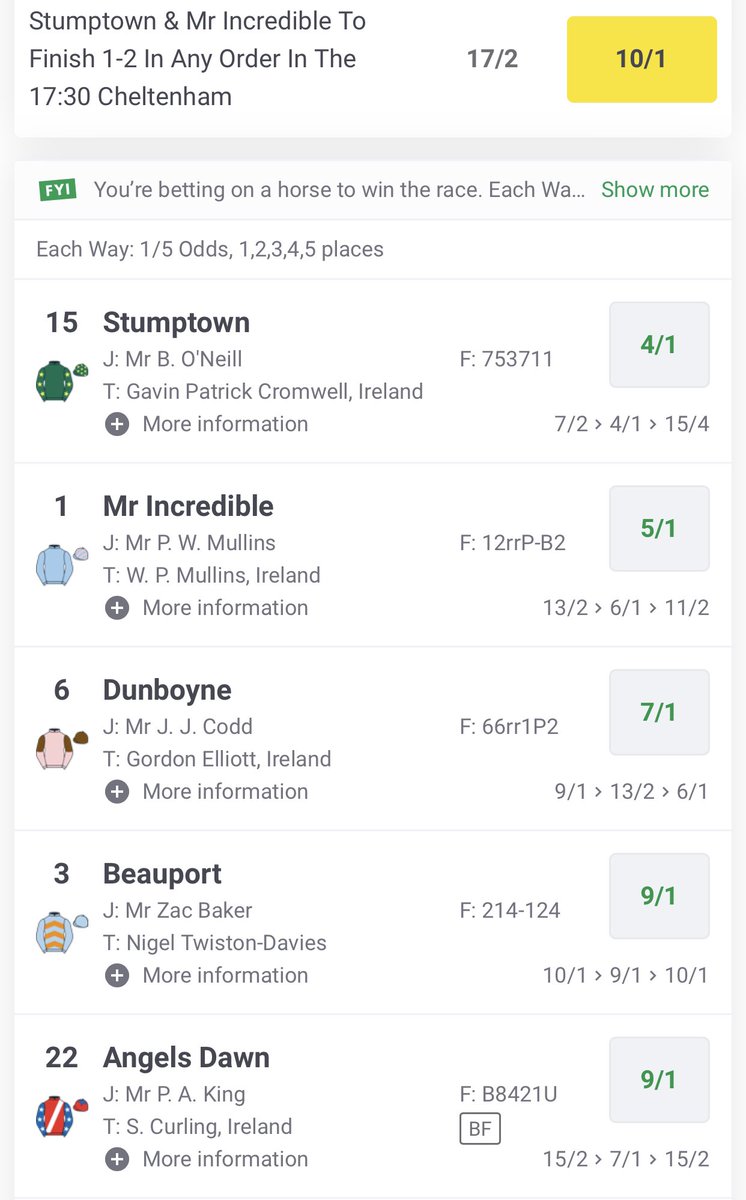 paddypower's tweet image. 🏇The final race of the day is the Kim Muir, and we are paying on 5️⃣ places instead of 4️⃣ for the race. 

Full card here: bit.ly/3lhQwDR

🔞18+ BeGambleAware