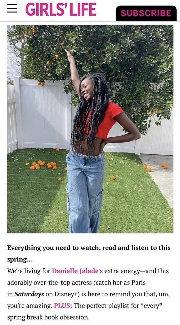 WeAreBluPrintPR's tweet photo. SATURDAYS actress @daniellejalade featured in the latest issue of @girlslifemag . Issue out soon 4 http://
https://t.co/CRKtGy2CJO.
#DanielleJalade #GirlsLifeMagazine #newissue #magazinefeature #saturdays #disneychannel #mayhementertainmentpr https://t.co/IqYeF09sQD