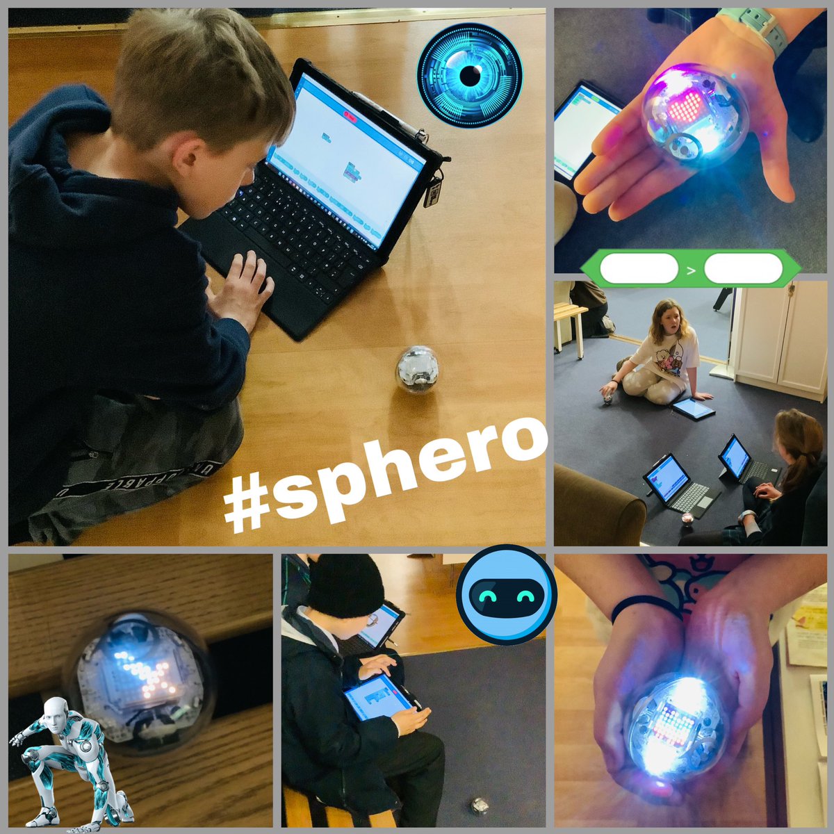 In celebration of @ScienceWeekUK @MrsKFScience treated the Year 7 @RHSSuffolk boarders to a coding session with the @STEM_RHS @Sphero BOLT’s for their @BlakeHouseRHS activity this evening 🤖 #BSW23 #STEAM #robotics #RHSinspires #PartofRHS #BoarderLife