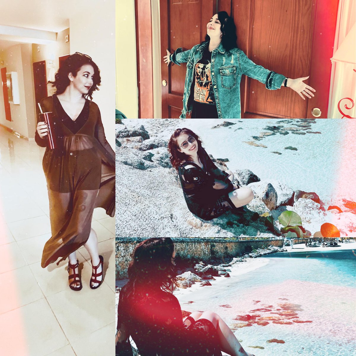 CM just returned from a Girl's Trip to Jamaica! Give her a nice welcome home but not too nice because she left Josh and Ben in the cold cold Midwest 😆