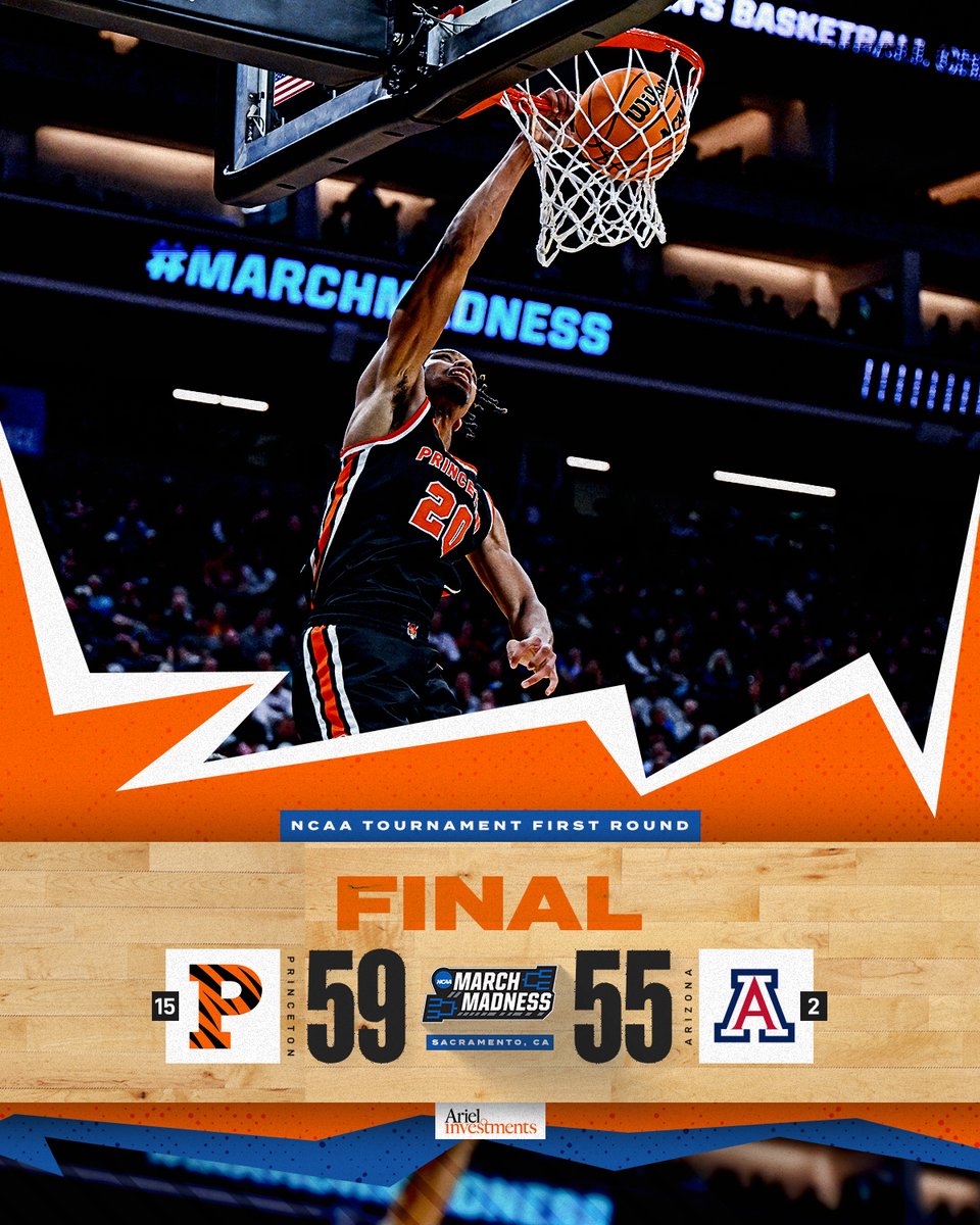 FINAL | Princeton 59, Arizona 55

We're on our way to the second round after defeating No. 2 seed Arizona!

#MakeShots 🐯🏀 | #MarchMadness