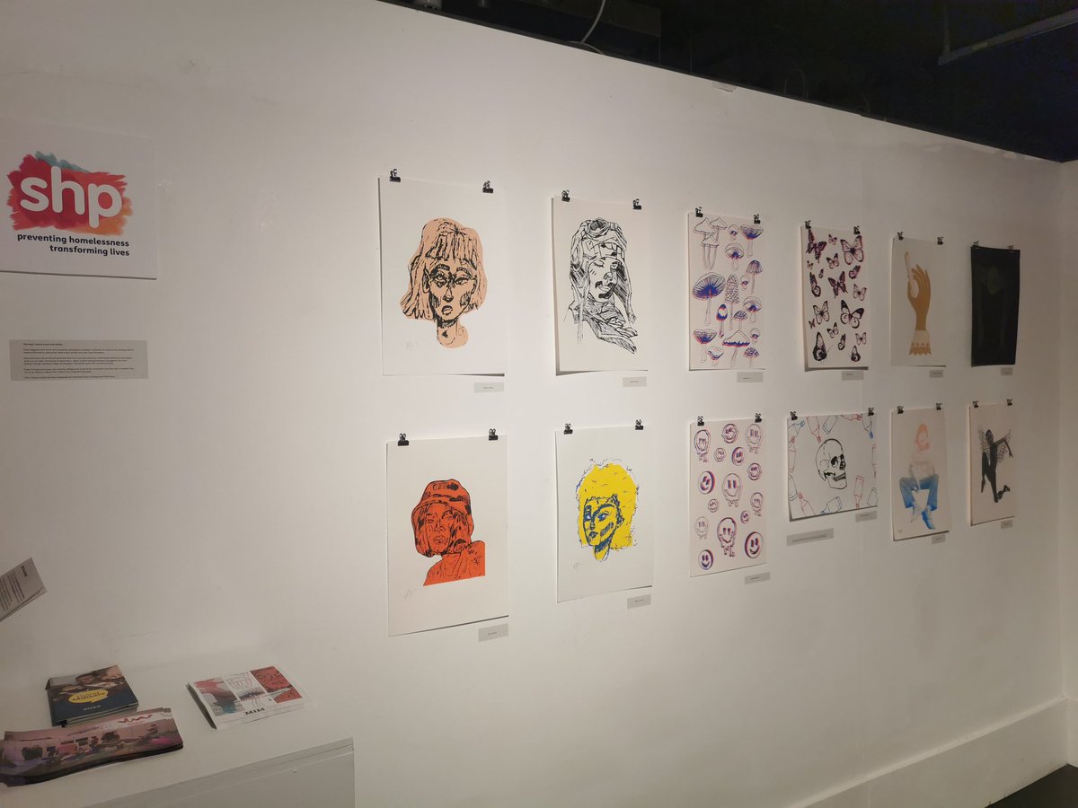 Proud of the @UniofGreenwich working with @SHPcharity to support young people affected by homelessness in the Royal Borough of Greenwich by showcasing their fantastic artwork