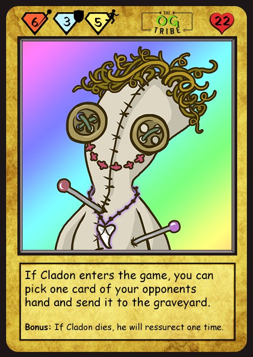 Mrniktomoose's tweet image. First I choose Cladon! Who can compete with him?! 🌪️🔥

#NFT #Cardchallenge #PartofTheCULT