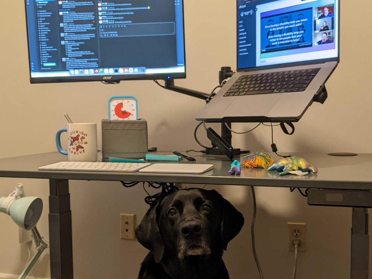 NuRelm's tweet image. Our team -- and our pets 😸🐶-- have just absorbed a massive amount of valuable #accessibility info at #axecon. 🧠✨Thank you @dequesystems and all the speakers who made this conference so fun and memorable! 

 #InclusiveDesign  #a11y  #training #remotework