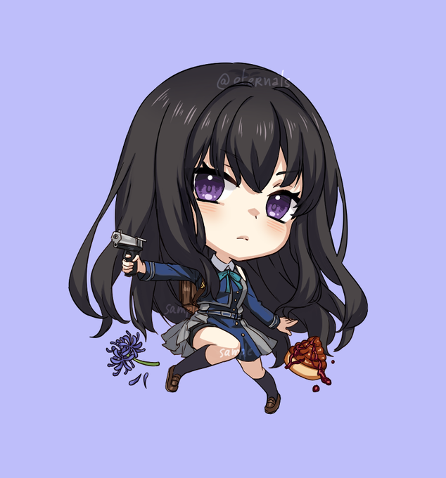 Takina! I love her so much!!!it's so cute  when sh's embarrassed #リコリコ #lycoris_recoil 