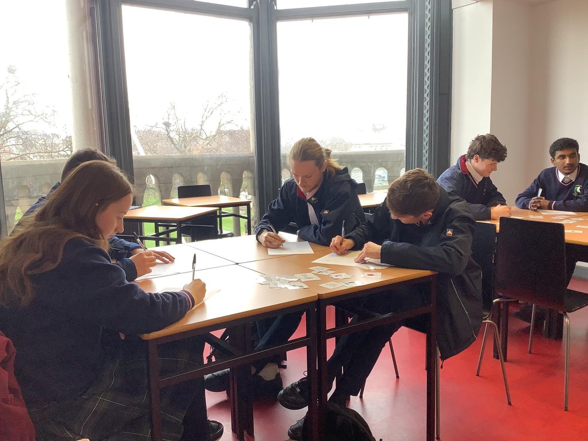 ccmwicklow's tweet photo. 5th Yr French classes enjoyed a day trip to the @afdublin recently. They visited the library, enjoyed a lovely lunch in the on-site restaurant Chez Max & took part in an engaging and interactive workshop on French expressions. 🇫🇷 @KWETB #LCFrench https://t.co/C7DQaZ4EIW