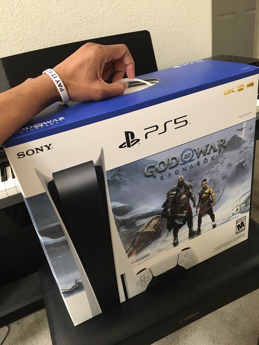 RT: Tweet/Follow <a href="/GuyNSinCity/">Marcus Mitchell</a> for Chance/Win Brand New Playstation - 5 Console – God of War Ragnarök Bundle! *Local Las Vegas Only*(value $559.99) Ends 3/17 6pm. #PS5PIF Enter Here or from my Facebook.