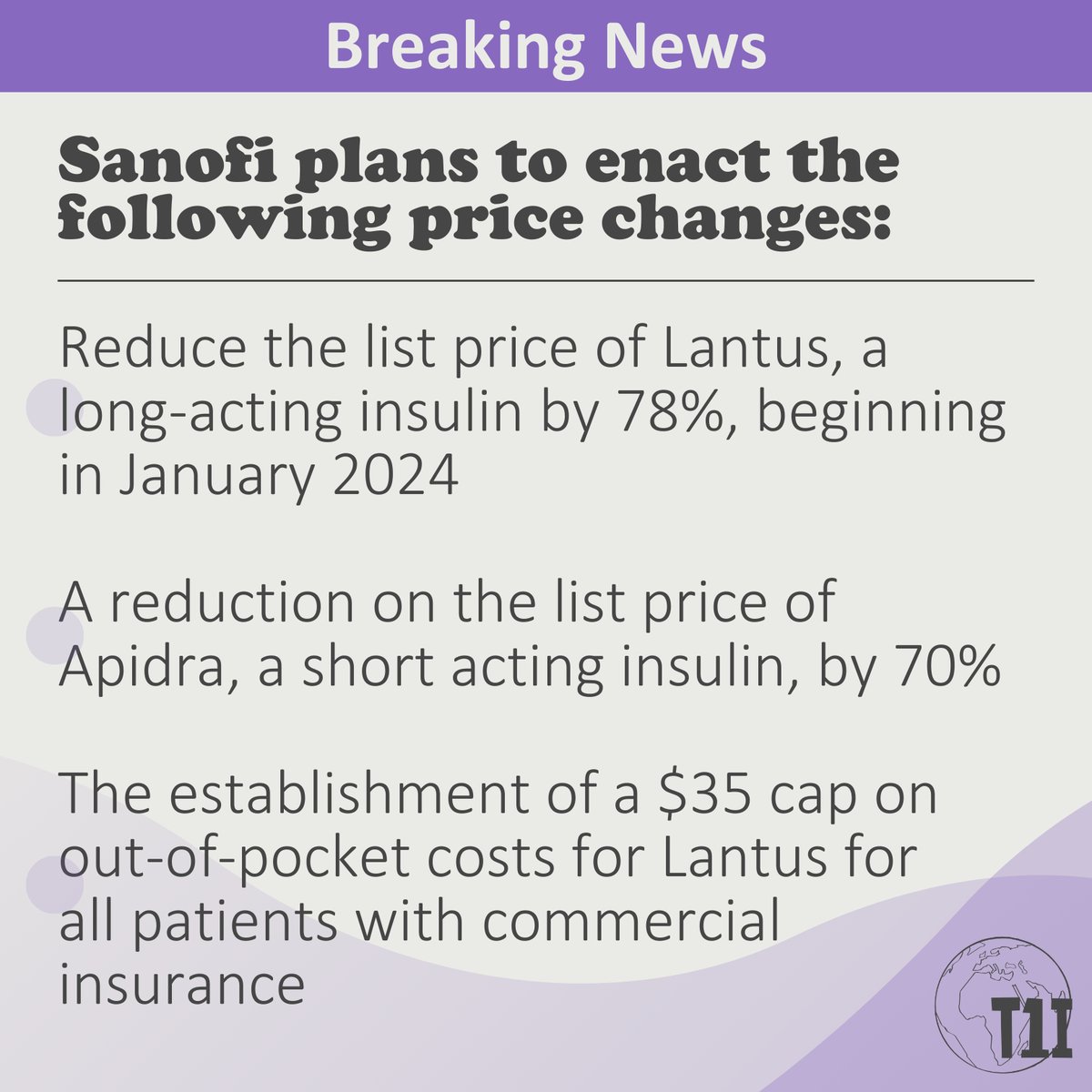 t1international's tweet photo. Over the past couple weeks, the work of patient advocates changed the landscape of the insulin market forever. While more needs to be done, our voices are being heard and the insulin cartel is bending to our pressure. Use the link to sign the petition: https://t.co/SEUfxEuWE4 https://t.co/5RLz5sWyDg