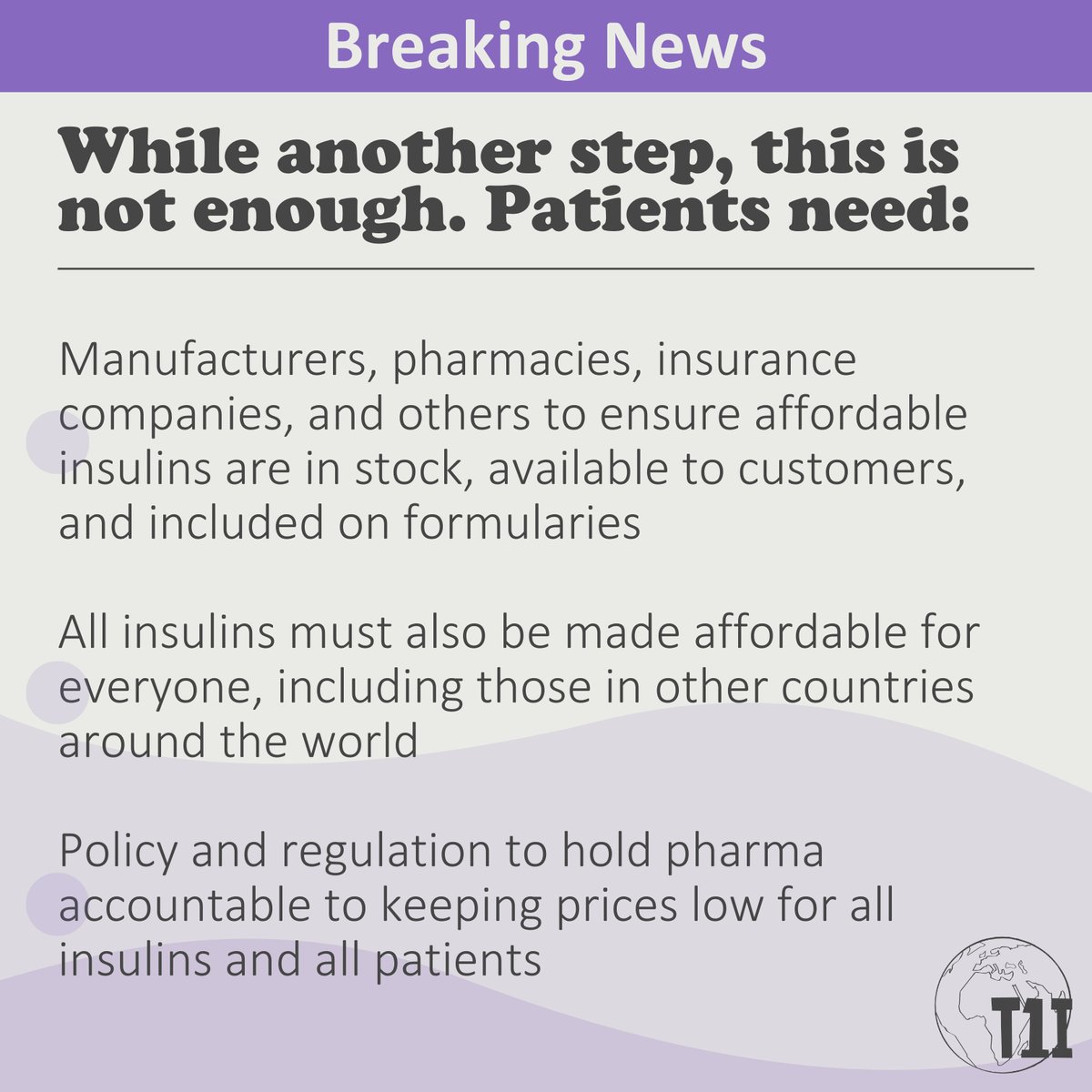 t1international's tweet photo. Over the past couple weeks, the work of patient advocates changed the landscape of the insulin market forever. While more needs to be done, our voices are being heard and the insulin cartel is bending to our pressure. Use the link to sign the petition: https://t.co/SEUfxEuWE4 https://t.co/5RLz5sWyDg