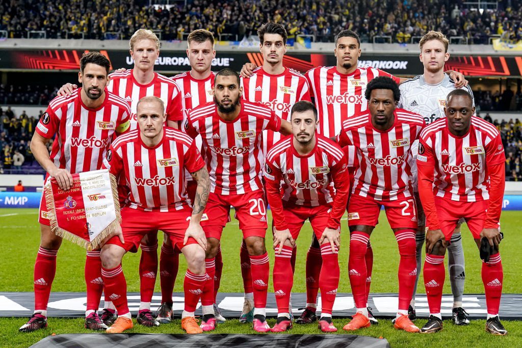 Jackrr_Breaks's tweet photo. FT: Union Saint-Gilloise 3-0 Union Berlin. (6-3 AGG)

After dropping down to 4th in Bundesliga, Union Berlin are now also OUT of the Europa League. https://t.co/dBaUopgpds