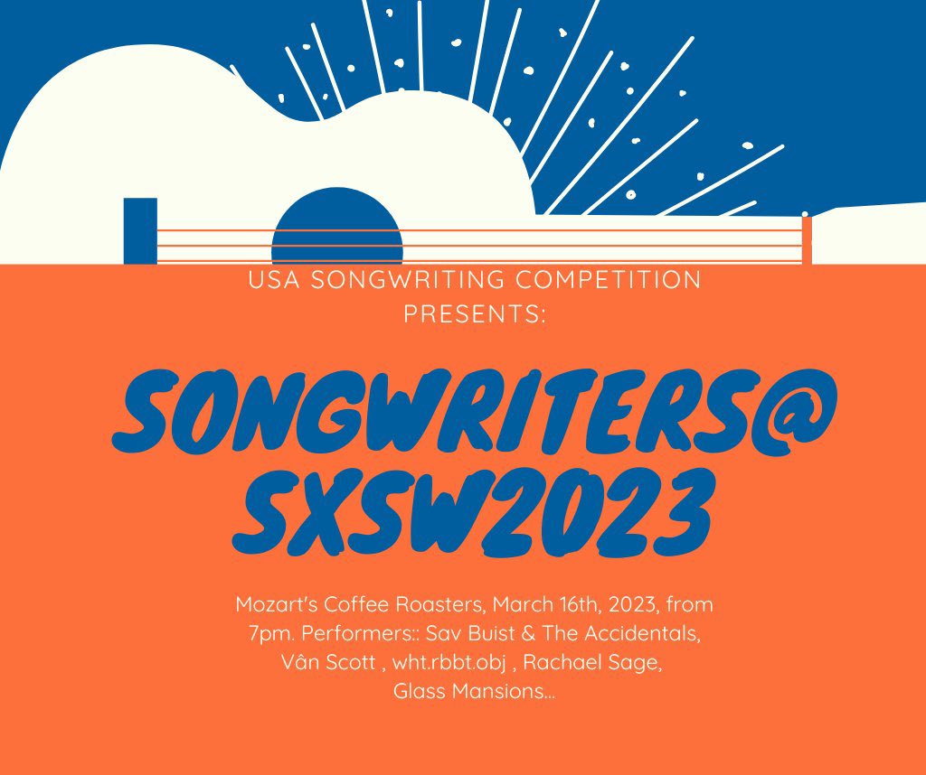 rachaelsage's tweet photo. The show is back on!!! 🎉✨🎶 come on down to Mozart’s Coffee Roasters in #Austin tonight at 8:30 for my set with @KellsStringz & @WardieWilliams! 🎻 #sxsw #sxswshowcase https://t.co/dh3Gw9IY5v