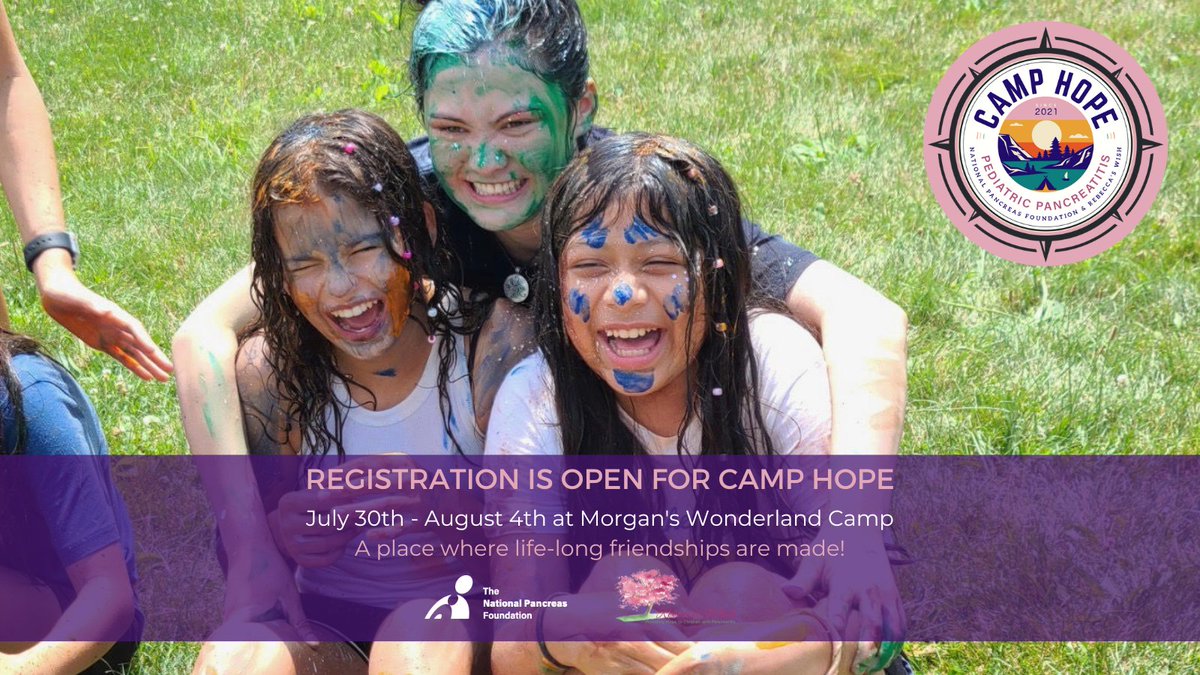 The National Pancreas Foundation (@natpancfdn) on Twitter photo Registration is open for #CampHope where children with pancreatitis can attend a free camp. In partnership with <a href="/NatPancFdn/">The National Pancreas Foundation</a> and <a href="/rebeccaswishUS/">Rebecca's Wish</a>
REGSITER: camphope.campmanagement.com/p/request_for_… Registration is open for #CampHope where children with pancreatitis can attend a free camp. In partnership with <a href="/NatPancFdn/">The National Pancreas Foundation</a> and <a href="/rebeccaswishUS/">Rebecca's Wish</a>
REGSITER: camphope.campmanagement.com/p/request_for_…