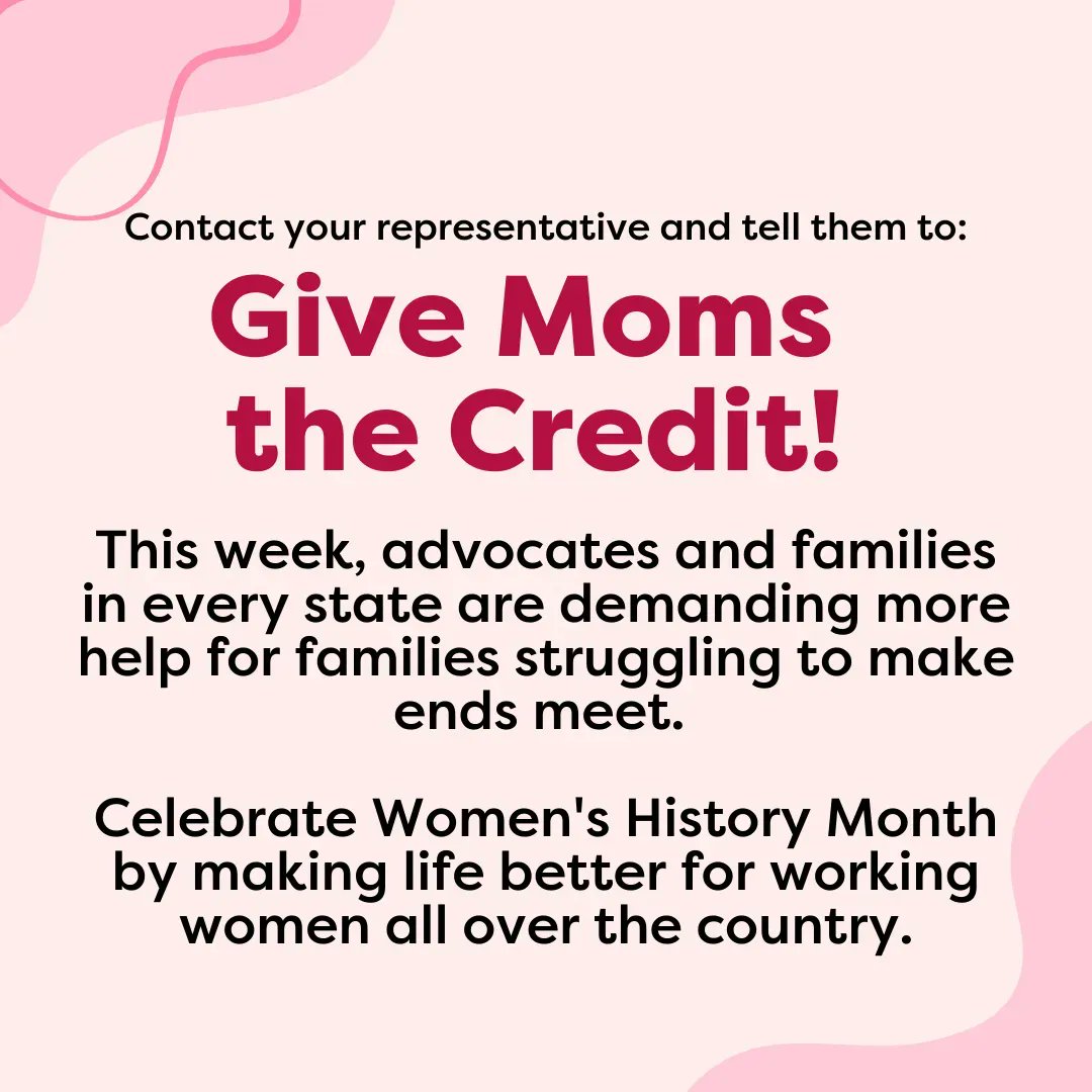 utchildren's tweet photo. Moms Deserve the Credit! 

Contact your representative and celebrate Women's History Month by making life better for working women all over the country. 

#utahchildren #utahmoms #womenshistorymonth https://t.co/NzCzgBFoKE