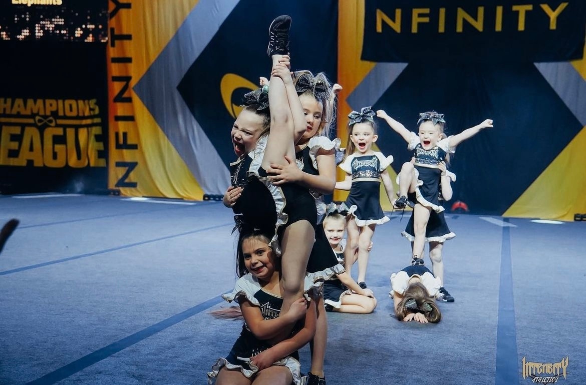 Nfinity's tweet photo. #tbt to Champions League Foxwoods in honor of heading to CHAMPIONS LEAGUE ATLANTIC CITY this weekend 🪩🌟💛
We are this excited to see all of the amazing teams perform this weekend! #CL #WeAreTheLeague #NfinityShoes #WhatWinnersWear https://t.co/YIFeWoYKfa