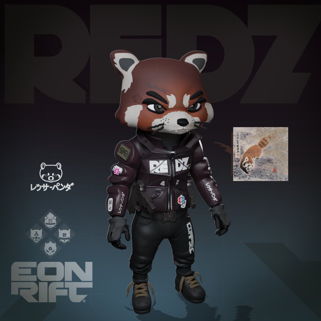 eonrift's tweet photo. Now with more Red Panda!

#NFTs #NFTCommunitys  #nftcollectors #nftart https://t.co/hTo7BTEHHO