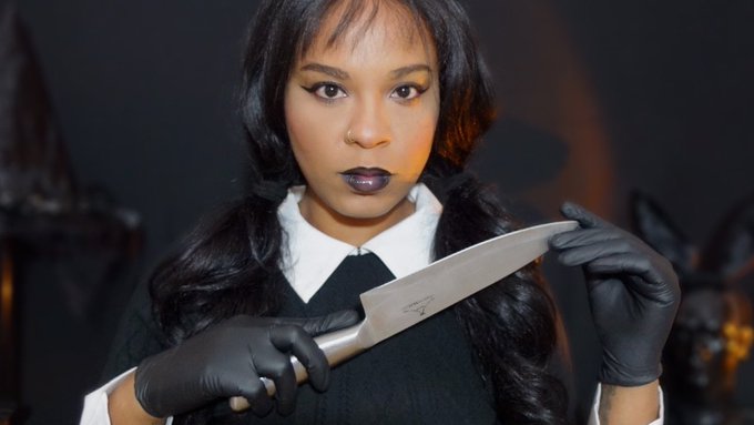 Wednesday Addams ASMR Pampering - Scalp Massage, Hair Brushing, Hair cut + Jamaican Accent https://t<a href="/tag/transformation"class="tags"><span>#transformation</span></a>