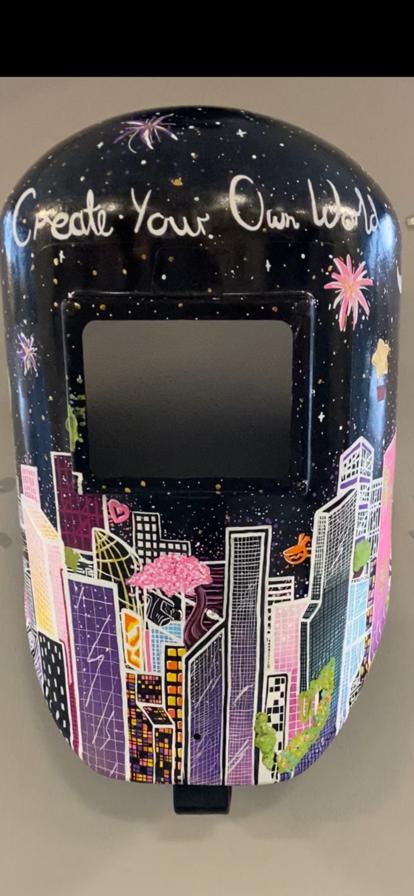 When you ask a creative, hardworking student to revamp old equipment to use as a display! This looks amazing! #hardworkpaysoff