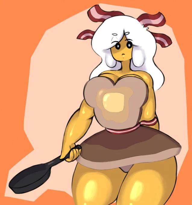 redid an old drawing of breakfast princess 