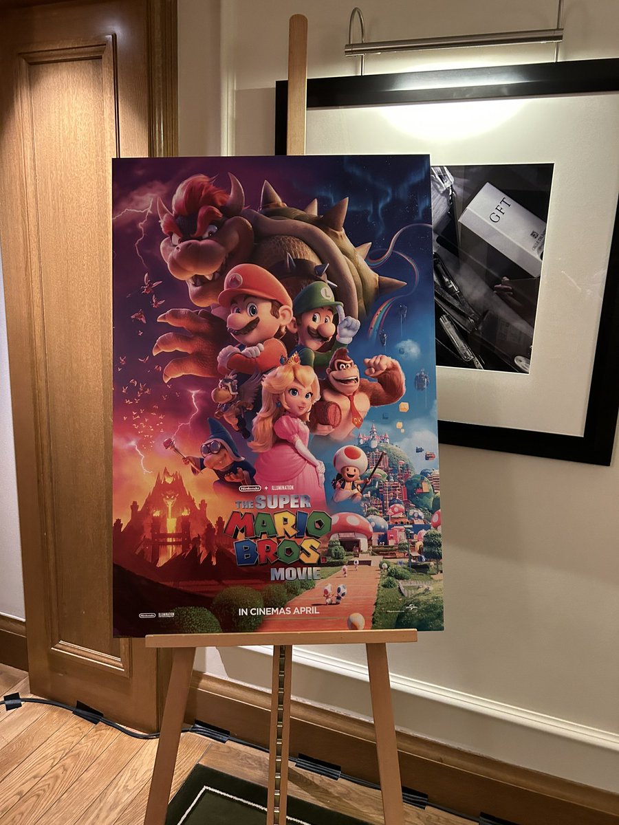 Different day at work today. But definitely a good different. #SuperMarioBrosMovie