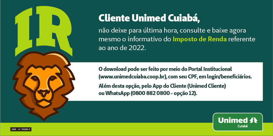 Unimed_Cuiaba's tweet photo. Atenção, cliente UNIMED! 🛑🛑🛑
Acesse o Portal Institucional e faça o download do seu informativo do Imposto de Renda: https://t.co/23bFlW4fuJ https://t.co/N08D3ekKZj