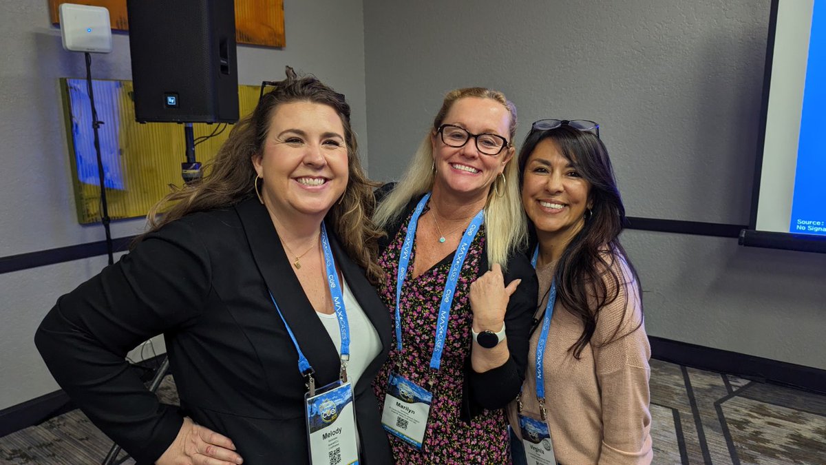 MarilynEDU's tweet photo. Great way to start #SpringCUE with the lovely, talented, and compassionate @mjmcalliwrites and the empathetic, nurturing, and all-around amazing human, @vpineda_SpEdTec.

You rocked your session, Melody!

#SpringCUE is an educator's playground. 

#IVCUE #WeAreCUE #CUEmmunity https://t.co/qDrALfZSpP