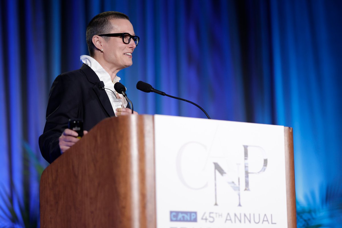 CaliforniaNP's tweet photo. "Nurse practitioners are leading the way on inclusive LGBTQIA care." Our biggest thanks to @kimacquaviva for today's inspiring, practice-advancing keynote address at #CANP45 as we advocate for more inclusive, equitable & compassionate health care #CANP45 #NPslead https://t.co/A0JvMsSTaY
