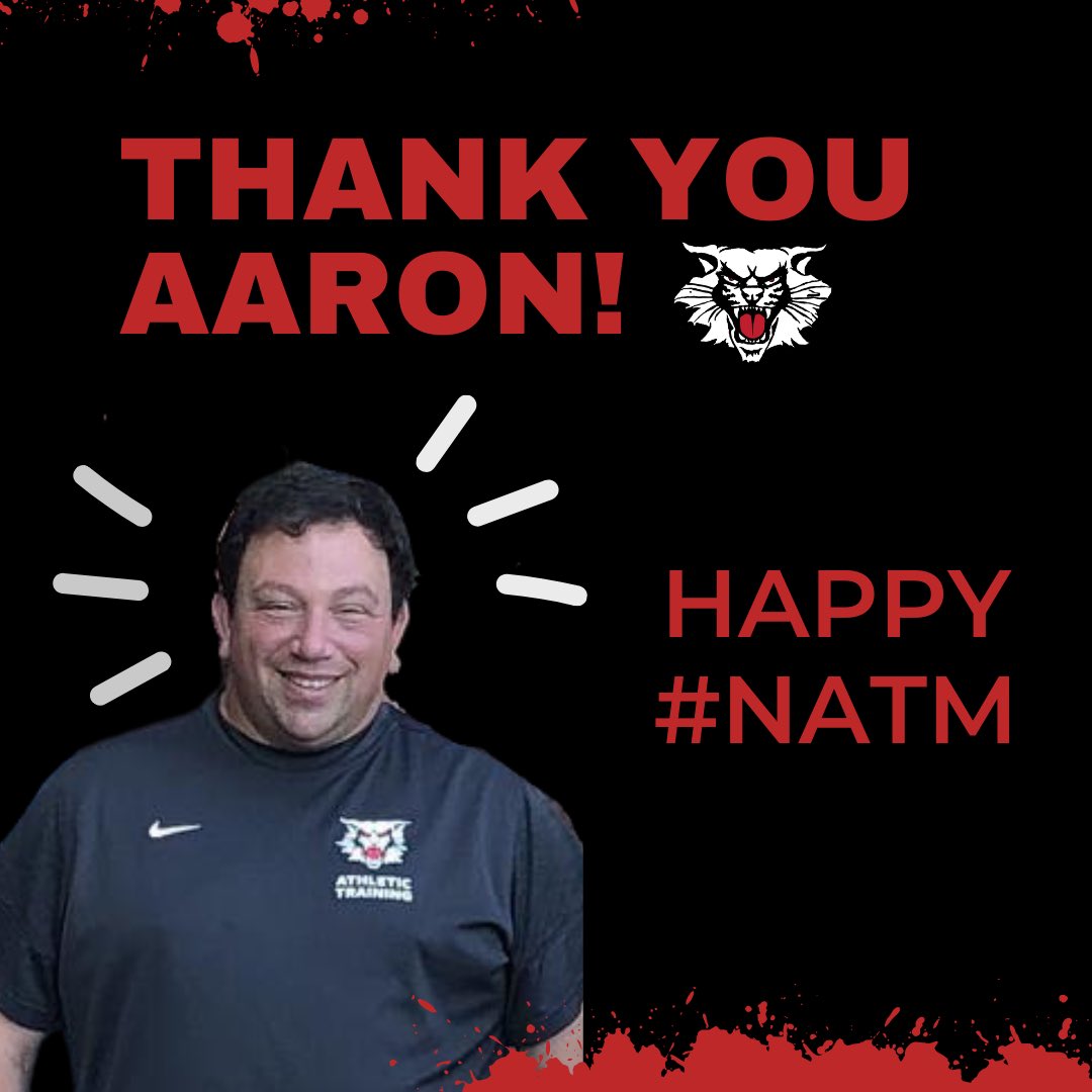 mawildcats's tweet image. It’s #NationalAthleticTrainingMonth &amp;amp; @marinacademy is the luckiest because we have @MAWildcatsATC ❗️ #notbiased 

#everyoneneedsanaaron