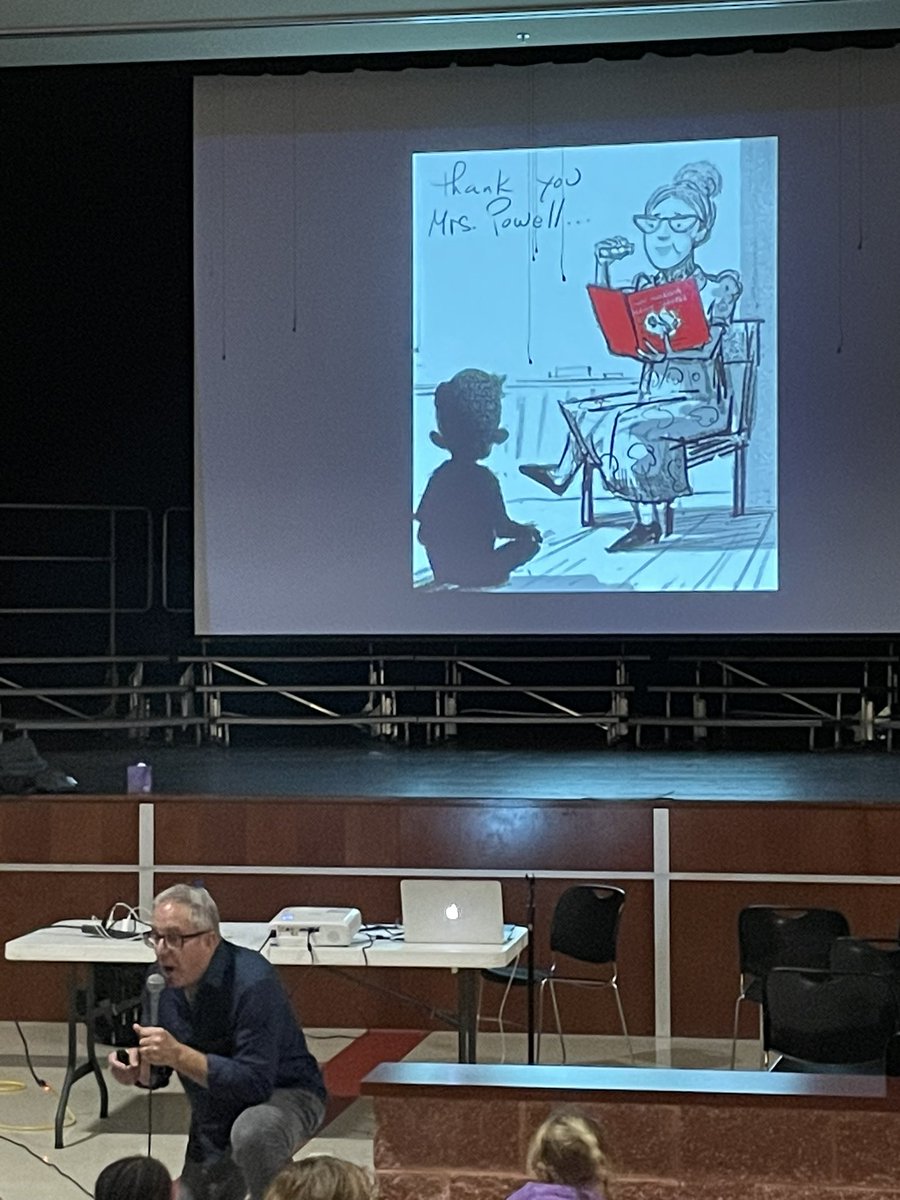 MrsJDawson1's tweet photo. Had a great day with “authorator” @artofdavid Students were excited to learn about writing and art and were able to listen to a great book read aloud by David Biedrzycki! Thank you for encouraging us to follow our passion! https://t.co/hTMGD08j6S