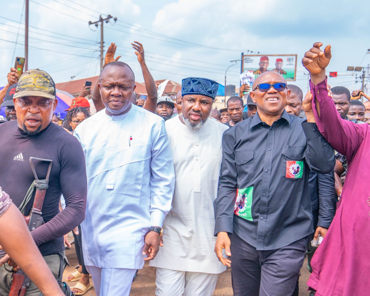 valentineozigbo's tweet photo. As usual, HE @PeterObi displayed his hardworking nature, touring Anambra East, Ilhiala, Orumba South, Anaocha, Awka, and ending finally in Onitsha. #VoteLabourParty #VoteLPFromTopToBottom #TakeBackNigeria https://t.co/IBVwmXuMfh